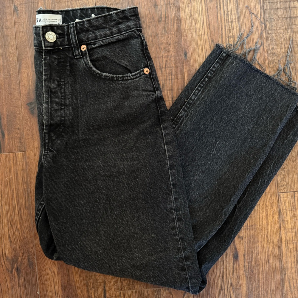 Black Denim Jeans Zara